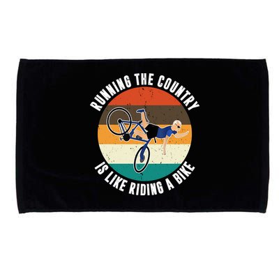 Joe Biden Running The Country Is Like Riding A Bike Microfiber Hand Towel