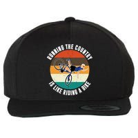 Joe Biden Running The Country Is Like Riding A Bike Wool Snapback Cap