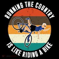 Joe Biden Running The Country Is Like Riding A Bike Zip Tote Bag