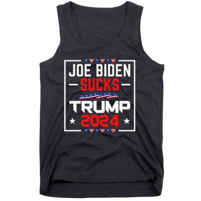 Joe Biden Sucks Trump 2024 For President Political Election Tank Top