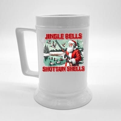 Jingle Bells Shotgun Shells Vintage Beer Stein