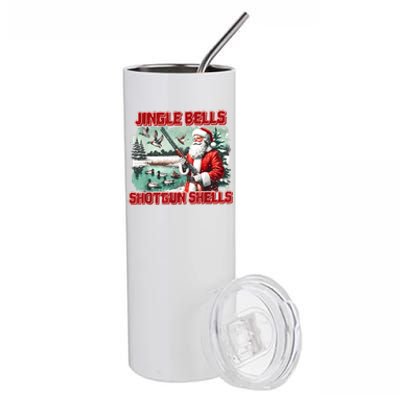 Jingle Bells Shotgun Shells Vintage Stainless Steel Tumbler