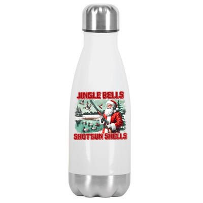 Jingle Bells Shotgun Shells Vintage Stainless Steel Insulated Water Bottle