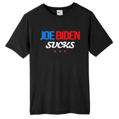 Joe Biden Sucks Funny Anti Joe Biden Tall Fusion ChromaSoft Performance T-Shirt