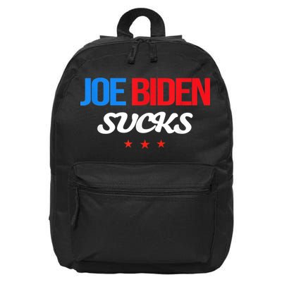 Joe Biden Sucks Funny Anti Joe Biden 16 in Basic Backpack