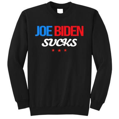 Joe Biden Sucks Funny Anti Joe Biden Tall Sweatshirt