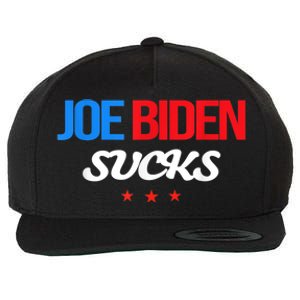 Joe Biden Sucks Funny Anti Joe Biden Wool Snapback Cap