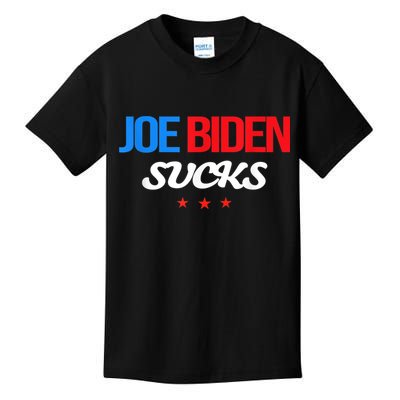 Joe Biden Sucks Funny Anti Joe Biden Kids T-Shirt