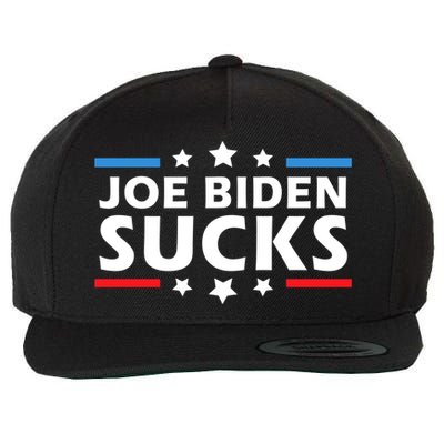 Joe Biden Sucks Funny Antibiden Election Political Gift Wool Snapback Cap