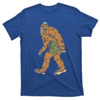 Jewish Bigfoot Sasquatch Carry Menorah Funny Hanukkah Gift  T-Shirt