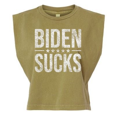 JOE BIDEN SUCKS ANTI BIDEN Biden Suck Garment-Dyed Women's Muscle Tee
