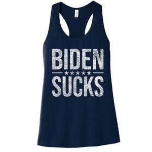 JOE BIDEN SUCKS ANTI BIDEN Biden Suck Women's Racerback Tank