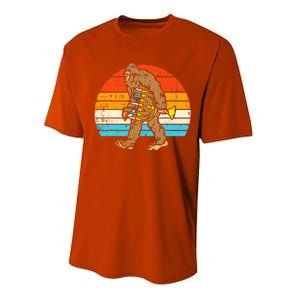 Jewish Bigfoot Sasquatch Menorah Hanukkah Chanukah PJs  Performance Sprint T-Shirt