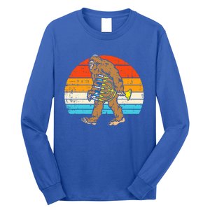 Jewish Bigfoot Sasquatch Menorah Hanukkah Chanukah PJs  Long Sleeve Shirt