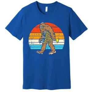 Jewish Bigfoot Sasquatch Menorah Hanukkah Chanukah PJs  Premium T-Shirt