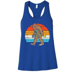 Jewish Bigfoot Sasquatch Menorah Hanukkah Chanukah PJs  Women's Racerback Tank