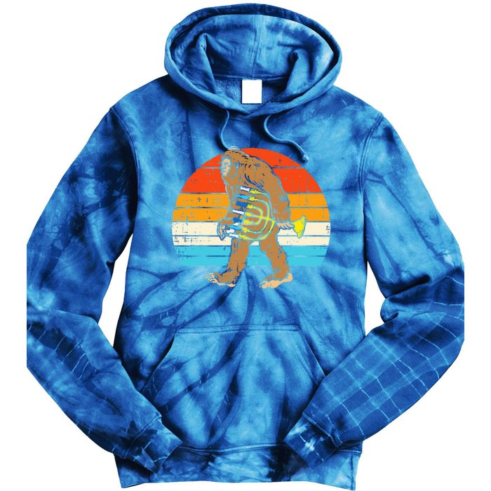 Jewish Bigfoot Sasquatch Menorah Hanukkah Chanukah PJs  Tie Dye Hoodie