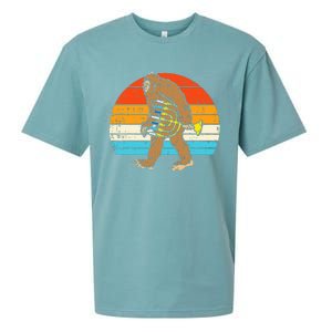 Jewish Bigfoot Sasquatch Menorah Hanukkah Chanukah PJs  Sueded Cloud Jersey T-Shirt