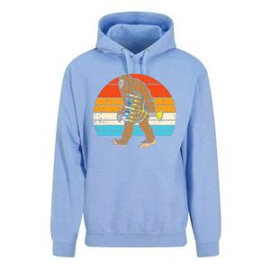 Jewish Bigfoot Sasquatch Menorah Hanukkah Chanukah PJs  Unisex Surf Hoodie