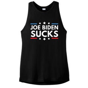 Joe Biden Sucks Funny Antibiden Election Political Ladies PosiCharge Tri-Blend Wicking Tank