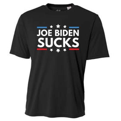 Joe Biden Sucks Funny Antibiden Election Political Cooling Performance Crew T-Shirt