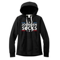 Joe Biden Sucks Funny Antibiden Election Political Women's Fleece Hoodie