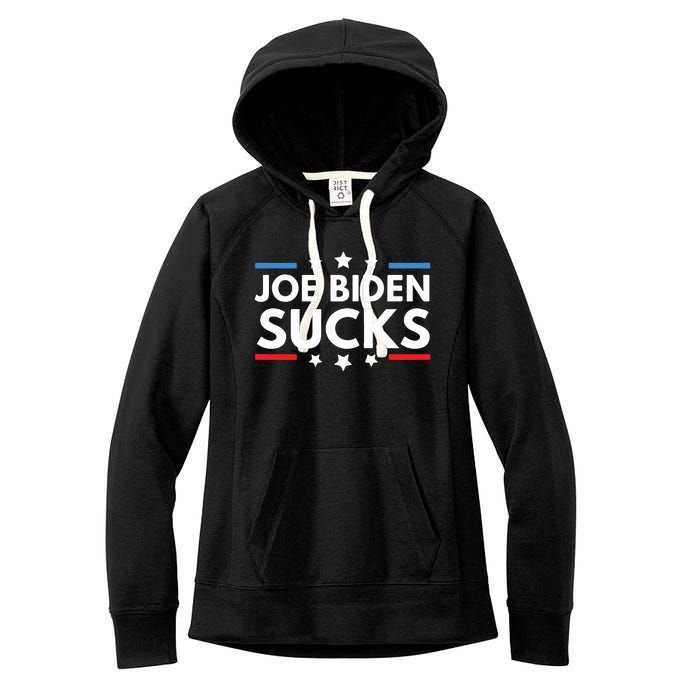 Joe Biden Sucks Funny Antibiden Election Political Women's Fleece Hoodie