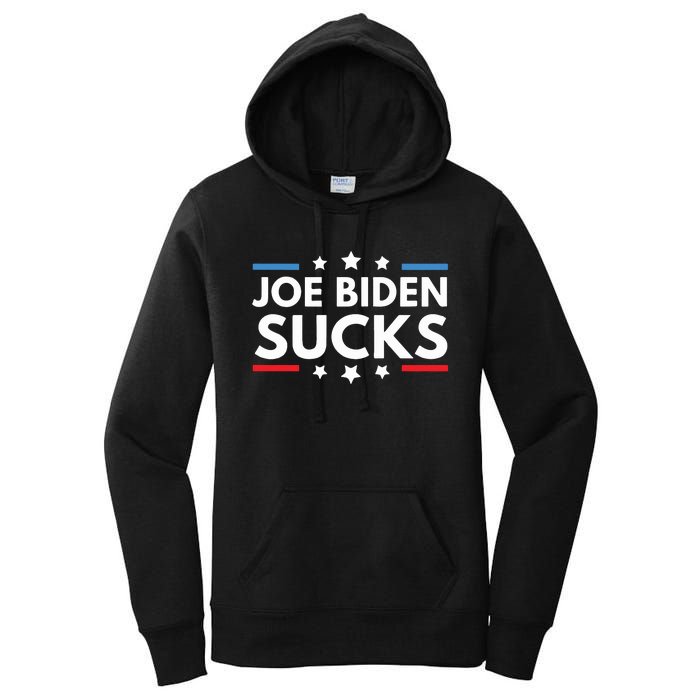 Joe Biden Sucks Funny Antibiden Election Political Women's Pullover Hoodie