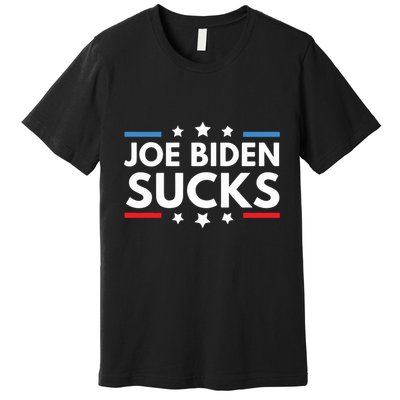 Joe Biden Sucks Funny Antibiden Election Political Premium T-Shirt
