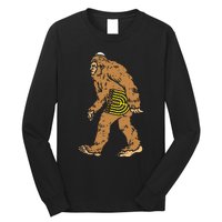 Jewish Bigfoot Sasquatch Carry Menorah Funny Hanukkah Gift  Long Sleeve Shirt