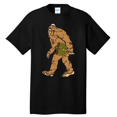 Jewish Bigfoot Sasquatch Carry Menorah Funny Hanukkah Gift  Tall T-Shirt