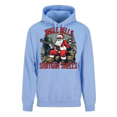 Jingle Bells Shotgun Shells Funny Santa Bruh Gun Unisex Surf Hoodie