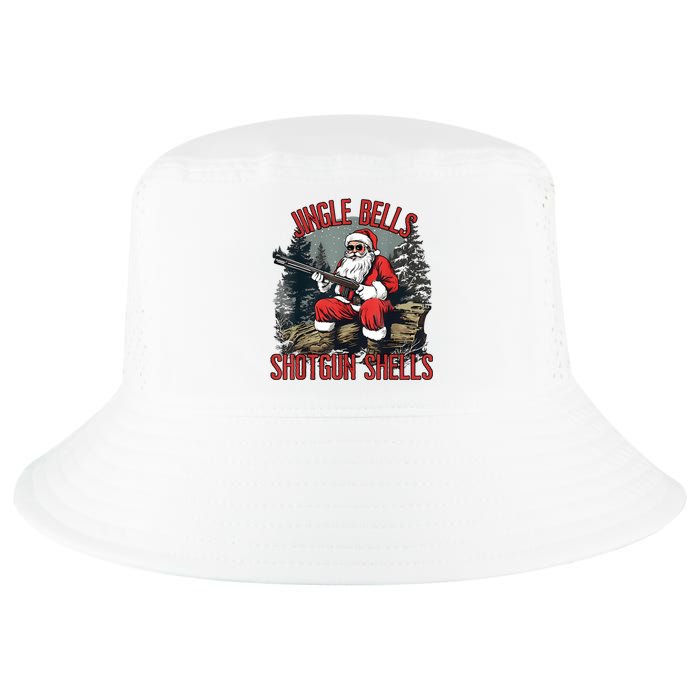 Jingle Bells Shotgun Shells Funny Santa Bruh Gun Cool Comfort Performance Bucket Hat