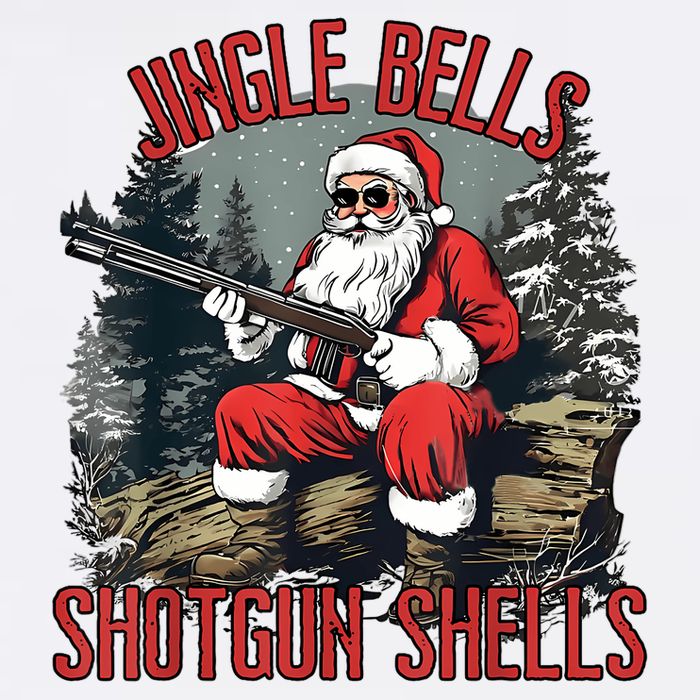 Jingle Bells Shotgun Shells Funny Santa Bruh Gun Cool Comfort Performance Bucket Hat