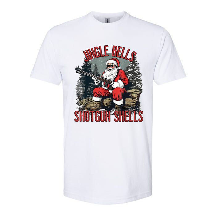 Jingle Bells Shotgun Shells Funny Santa Bruh Gun Softstyle CVC T-Shirt