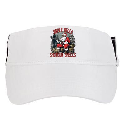 Jingle Bells Shotgun Shells Funny Santa Bruh Gun Adult Drive Performance Visor