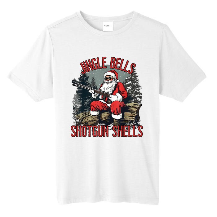 Jingle Bells Shotgun Shells Funny Santa Bruh Gun Tall Fusion ChromaSoft Performance T-Shirt