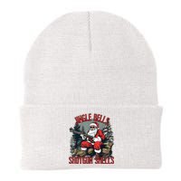 Jingle Bells Shotgun Shells Funny Santa Bruh Gun Knit Cap Winter Beanie