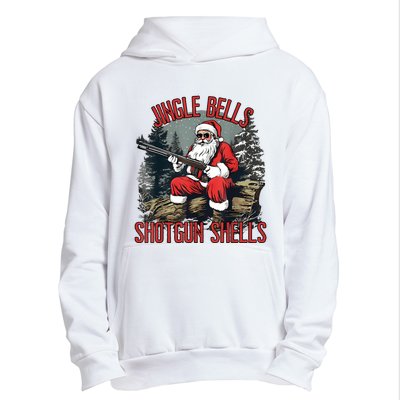 Jingle Bells Shotgun Shells Funny Santa Bruh Gun Urban Pullover Hoodie