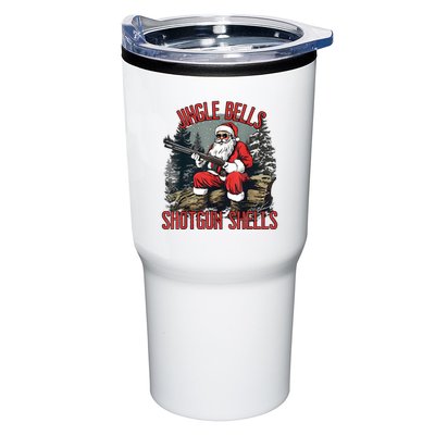 Jingle Bells Shotgun Shells Funny Santa Bruh Gun Tumbler