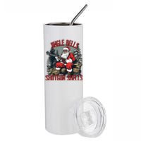 Jingle Bells Shotgun Shells Funny Santa Bruh Gun Stainless Steel Tumbler