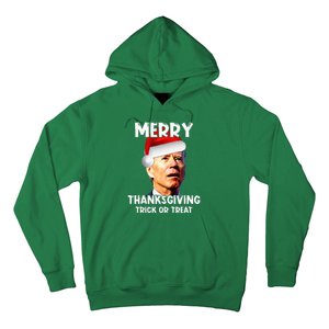 Joe Biden Santa Hat Merry Thanksgiving Christmas Hoodie