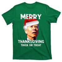 Joe Biden Santa Hat Merry Thanksgiving Christmas T-Shirt