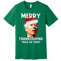 Joe Biden Santa Hat Merry Thanksgiving Christmas Premium T-Shirt