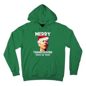 Joe Biden Santa Hat Merry Thanksgiving Christmas Tall Hoodie