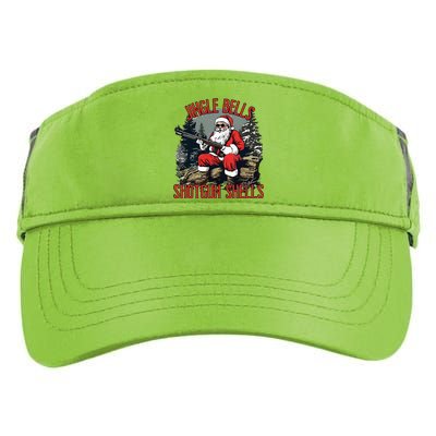 Jingle Bells Shotgun Shells Funny Santa Adult Drive Performance Visor