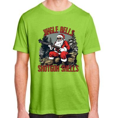 Jingle Bells Shotgun Shells Funny Santa Adult ChromaSoft Performance T-Shirt