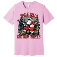 Jingle Bells Shotgun Shells Funny Santa Premium T-Shirt