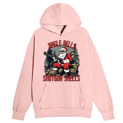 Jingle Bells Shotgun Shells Funny Santa Urban Pullover Hoodie