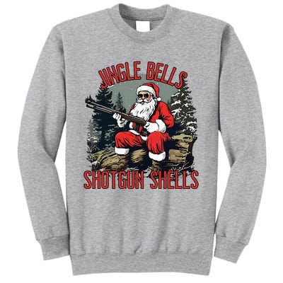 Jingle Bells Shotgun Shells Funny Santa Sweatshirt